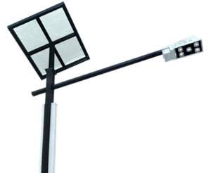 Solar powered street lights