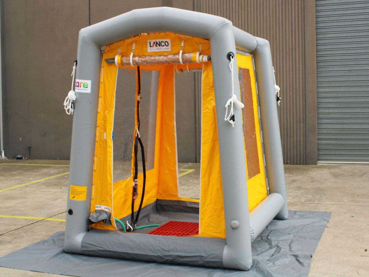 Inflatable decon system