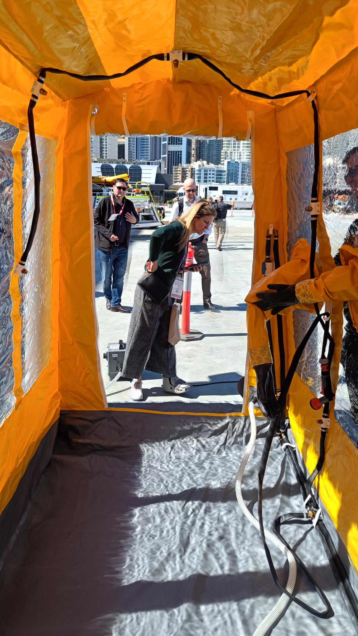 AFAC 2024 decontamination shower